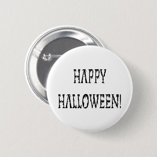 Happy Halloween Deadworld Text Button (Vorne & Hinten)