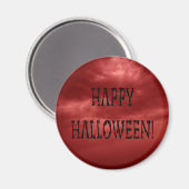 Happy Halloween Deadworld Text Magnet (Vorderseite/Rückseite)
