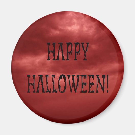 Happy Halloween Deadworld Text Magnet (Vorne)