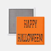 Happy Halloween Deadworld Text Magnet (Vorderseite/Rückseite)