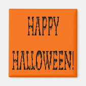 Happy Halloween Deadworld Text Magnet (Vorne)