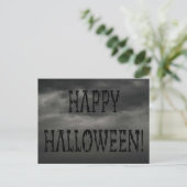 Happy Halloween Deadworld Text Postkarte (Stehend Vorderseite)