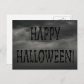 Happy Halloween Deadworld Text Postkarte (Vorne/Hinten)