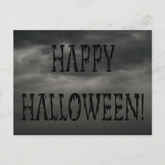 Happy Halloween Deadworld Text Postkarte (Vorderseite)