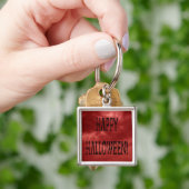 Happy Halloween Deadworld Text Schlüsselanhänger (Hand)