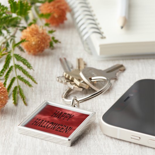 Happy Halloween Deadworld Text Schlüsselanhänger (Seite)