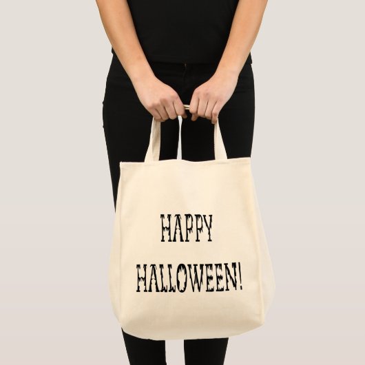 Happy Halloween Deadworld Text Tragetasche (Vorderseite (Produkt))