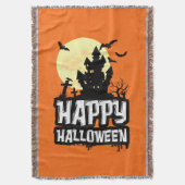 Happy Halloween Decke (Vorderseite Vertikal)