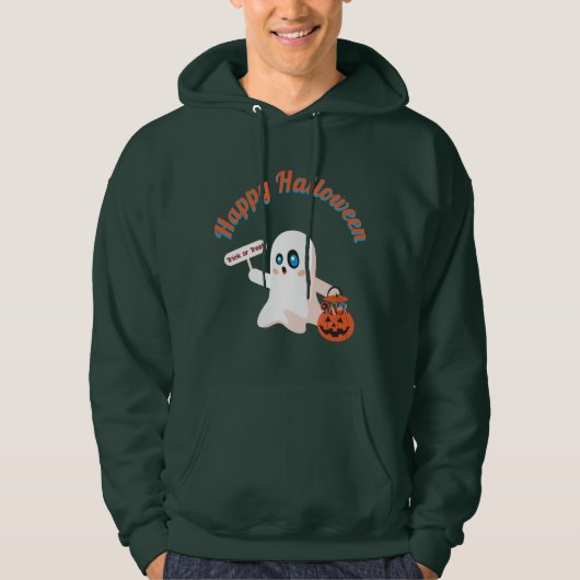 Happy Halloween Deep Forest Hooded Sweatshirt (Vorderseite)