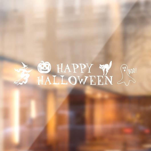 Happy Halloween-Dekor Fensteraufkleber (Blatt 2)
