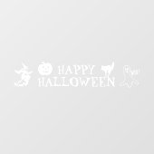 Happy Halloween-Dekor Fensteraufkleber (Blatt)