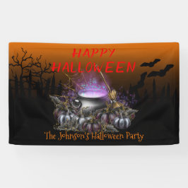 Happy Halloween Dekoration Party personalisieren Banner