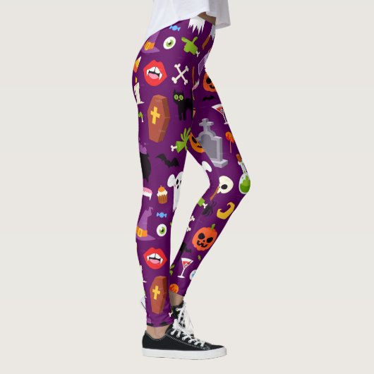 Happy Halloween Design Leggings (Rechts)