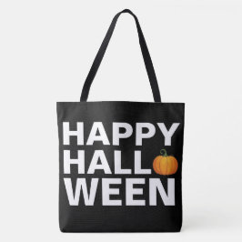 Happy Halloween Design mit Typ Tasche
