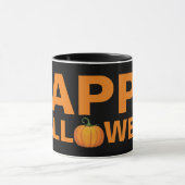 Happy Halloween Design mit Typ Tasse (Zentrum)