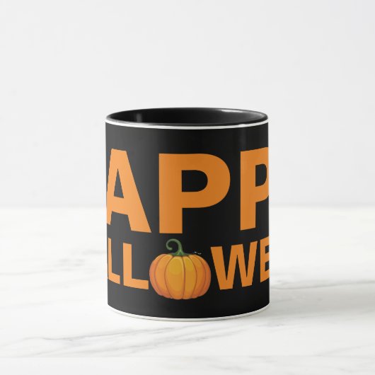 Happy Halloween Design mit Typ Tasse (Zentrum)
