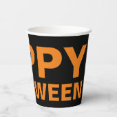 Happy Halloween Design Paper Cup Pappbecher (Rückseite)