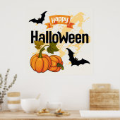 Happy Halloween Design Poster (Küche)