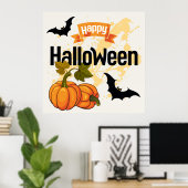 Happy Halloween Design Poster (Heimbüro)