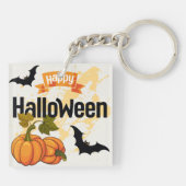Happy Halloween Design Schlüsselanhänger (Rückseite)