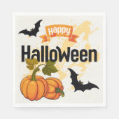 Happy Halloween Design Serviette (Vorderseite)