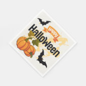 Happy Halloween Design Serviette (Ecke)