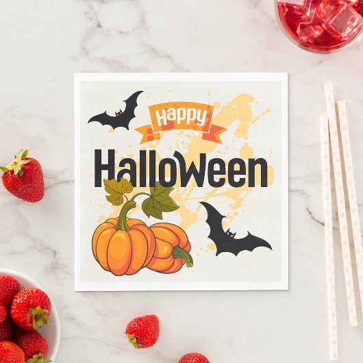 Happy Halloween Design Serviette