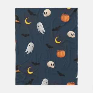Happy Halloween Designer Pattern Komfortabel Fleecedecke