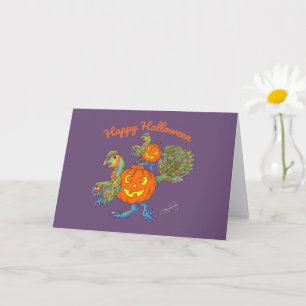 Happy Halloween Dinosaur Card Karte