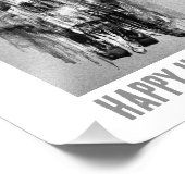 Happy Halloween. Distressed skull Fotodruck (Ecke)