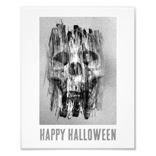 Happy Halloween. Distressed skull Fotodruck (Vorne)