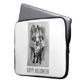 Happy Halloween. Distressed skull Laptopschutzhülle (Vorderseite Links)