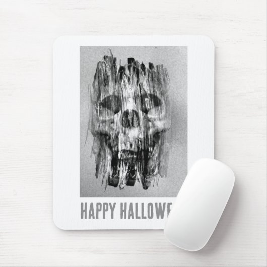 Happy Halloween. Distressed skull Mousepad (Mit Mouse)