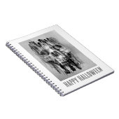 Happy Halloween. Distressed skull Notizblock (Rechte Seite)