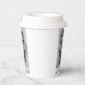 Happy Halloween. Distressed skull Pappbecher (Rechts)