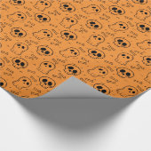 Happy Halloween Ditzy Pattern | Geschenkpapier (Ecke)