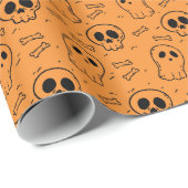 Happy Halloween Ditzy Pattern | Geschenkpapier (Rolleneckpunkt)