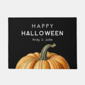 Happy Halloween Doormat mit großem Kürbis Fußmatte (Vorderseite)