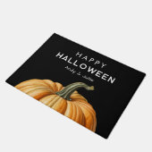 Happy Halloween Doormat mit großem Kürbis Fußmatte (Schrägansicht)
