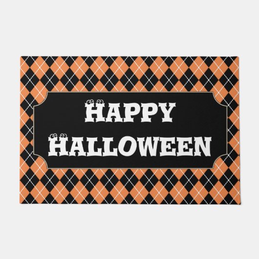 Happy Halloween Doormat Rug Decor Fußmatte (Vorderseite)