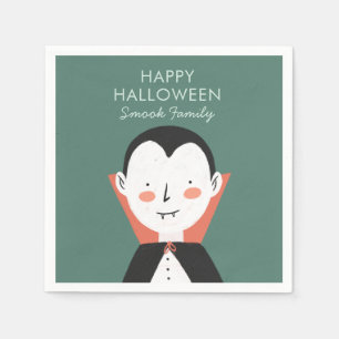 Happy Halloween Dracula Serviette