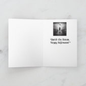 Happy Halloween Edgar Allan Poe Raven Gedicht Karte (Innenseite)