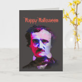 Happy Halloween Edgar Allan Poe Raven Gedicht Karte (Gelbe Blume)