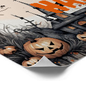 Happy Halloween Eerie Spuk House Poster (Ecke)