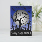 Happy Halloween Einladung (Stehend Vorderseite)