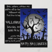Happy Halloween Einladung (Vorne/Hinten)