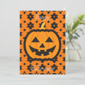 Happy Halloween Einladung (Stehend Vorderseite)