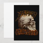 Happy Halloween Einladung (Vorne/Hinten)