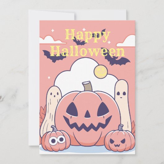 Happy Halloween Einladung (Vorderseite)