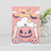 Happy Halloween Einladung (Stehend Vorderseite)